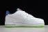 Nike Air Force 1 Low Outside The Lines 2020 года White Racer Blue Aurora Green CV2421 100