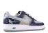 Air Force 1 Mr Cartoon Marineblau Weiß Mitternachtssilber 311368-401