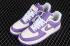 LV x Nike Air Force 1 07 低紫白色跑鞋 DM0970-100