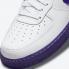Nike Air Force 1 07 LV8 EMB White Court Purple DB0264-100