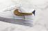 Nike Air Force 1 07 LV8 White Black Metallic Gold Shoes CC2253-100