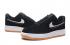 Nike Air Force 1'07 LX W, schwarze, gumgelbe, weiße Sneakers 898889-010
