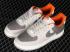 Nike Air Force 1 07 Linen Rendah Oranye Putih DG2296-016