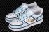 Nike Air Force 1 07 Low Branco Azul Metálico Ouro CW2288-212