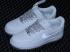 sepatu Nike Air Force 1 07 Low White Silver Dark Grey AH0286-111