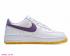 Nike Air Force 1'07 Low White Voltage Lilla Gul HK7765-024