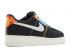 Nike Air Force 1 07 Lv8 Multimaterial University Sail Nero Bianco Rosso DZ4855-001