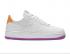 Nike Air Force 1'07 Textile Premium Blanc Hyper Violet Total Orange Off 845113-100
