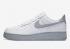 Nike Air Force 1 07 Chaussures de course à semelle grise et loup blanc CK7663-104