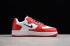 Nike Air Force 1 AC White Red Unisex Low Running Shoes 638939-201