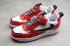 Nike Air Force 1 AC White Red Unisex Low Running Shoes 638939-201