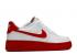 Nike Air Force 1 Gs สีขาว สีแดง Sole University CV7663-102