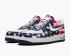 Nike Air Force 1 Independence Day 2014 Midnight Navy Bianco University Rosso 488298-425