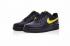 Nike Air Force 1 Low 07 LV8 Black Amarillo Yellow Swoosh AA4083-002