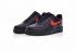 Nike Air Force 1 Low 07 LV8 Black Gym Red University Freizeitschuhe AA4083-011