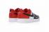 мужские туфли Nike Air Force 1 Low 07 LV8 с черным носком, белые и красные 823511-603