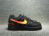 Nike Air Force 1 Low Black Orange Blaze Unisex Running Shoes 815711-991