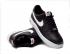 scarpe casual Nike Air Force 1 basse nere bianche in pelle 488298-092