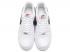 Nike Air Force 1 低筒休閒鞋白色黑色 488298-158