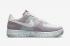 Nike Air Force 1 Low Crater Flyknit Wolf Grey Pure Platinum Gym สีแดง DC4831-002