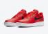 Nike Air Force 1 Low Cut Out Swoosh Red Black Shoes CZ7377-600