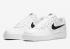 Nike Air Force 1 Low Cut Out Swoosh White Black CZ7377-100