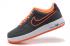 Nike Air Force 1 Low Grigio Scuro Arancione Scarpe Casual 488298-012