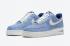 Nike Air Force 1 Low Dusty Blue Suede White Black Shoes DH0265-400