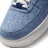 Nike Air Force 1 Low Dusty Blue Suede Blanco Negro Zapatos DH0265-400