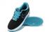 Nike Air Force 1 Low Embroidery Černá tyrkysově modrá 488298-011