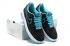 Nike Air Force 1 Bordir Rendah Hitam Turquoise Biru 488298-011