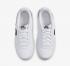 Nike Air Force 1 Low GS Cut Out Swoosh Wit Zwart DR7889-100
