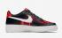 Nike Air Force 1 Low GS Flannel Zwart Summit Wit Habanero Rood 849345-004