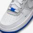Nike Air Force 1 Low GS สีขาว สีเทา สีน้ำเงิน FB1844-111