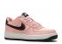 Nike Air Force 1 Low Gs Valentine's Day Coral Noir Blanc Bleached BQ6980-600