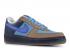 Nike Air Force 1 Low Io Premium Stash Blu Harbour Royal Grigio Sport Soft 313213-441