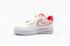 รองเท้าผู้หญิง Nike Air Force 1 Low Lux สีขาวสีแดง 898889-101