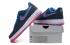 Nike Air Force 1 Low Midnight Navy Light Photo 藍色鮮豔粉紅色 488298-423
