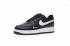 Nike Air Force 1 Low Mini Swoosh Preto Branco Mens Sapatos 820266-021