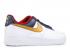 Nike Air Force 1 Low Navy Blanc Midnight Gold Metallic 317295-171