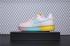 Nike Air Force 1 Low Pink Blue Yellow Crystal Bottom รองเท้าลำลองผู้หญิง 596728-020 ,
