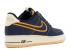 Nike Air Force 1 Low Premium Denim Metallic Obsidian Dark Brnz 318775-404