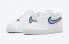 Nike Air Force 1 Low Swoosh Blanc Bleu Iridescent DN4925-100