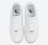 Nike Air Force 1 Low Triple White Metallic Gold Shoes CZ0326-101