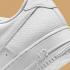 Nike Air Force 1 Low Triple White Metallic Gold Shoes CZ0326-101