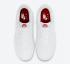 Nike Air Force 1 Low Valentine's Day White University Red Shoes DD7117-001