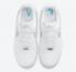 Sepatu Nike Air Force 1 Low White Blue Metallic Silver DH4970-100