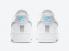 Nike Air Force 1 Low Blanc Bleu Métallique Argent Chaussures DH4970-100