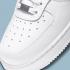 Nike Air Force 1 Low White Blue Metallic Silver Shoes DH4970-100