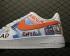Nike Air Force 1 Low White Blue Orange Running Shoes AH5360-100